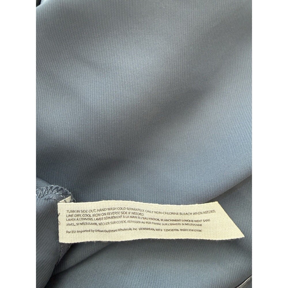 Intimately Free‎ People Dress Drop Everything Slip Dress Large Silver Metallic - Picture 6 of 8